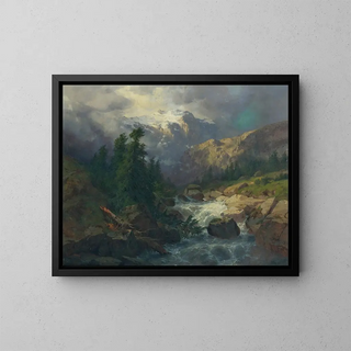 Alexandre Calame - Souvenir Handeck Stormy Weather.webp