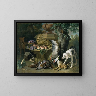 Alexandre Franois Desportes - Dogs Dead Game and Fruit.webp