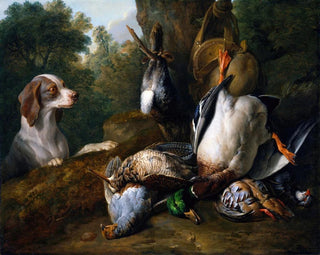 Alexandre Franois Desportes - Still Life with Dog and Game.webp