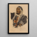 Cheikh Sattane, tribal chief of the Haddidine, Palmyra - Alexandre Iacovleff — framed artwork on a wall