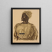 Elephant Hunter Gadem Painting Birao - Alexandre Iacovleff — framed artwork on a wall