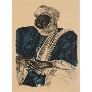 Alexandre Jacovleff - Mohamed Salek dit Doud Moura Sultan du Ouadai Fort Lamy.webp