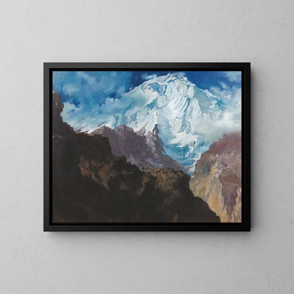 Mont Rakaposhi - Alexandre Iacovleff — framed artwork on a wall
