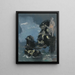 Mythological scene painting - Alexandre Iacovleff — framed artwork on a wall