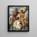 Tritón y Nereida Capri - Alexandre Iacovleff — cuadro enmarcado en la pared
