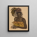 Chef tuba Matchaga Niangara Haut Ouelle - Alexandre Iacovleff — framed artwork on a wall