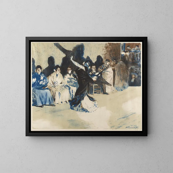 Danseuses andalouses - Alexandre Lunois — framed artwork on a wall