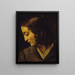 Madame Colin de perfil - Alexandre Marie Colin — cuadro enmarcado en la pared