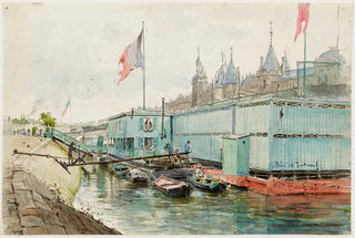Alexandre Prvost - Bains froids au dessous du Pont Neuf.webp