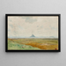 La baie du Mont-Saint-Michel avec le rocher de Tombelaine - Alexandre Séguier — framed artwork on a wall