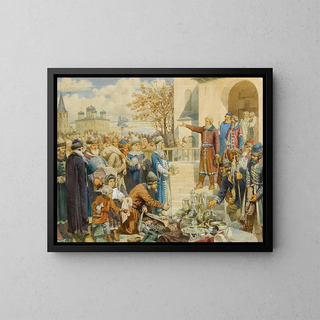 Alexei Danilovich Kivshenko - Kozma Minins Appeal To Nizhny Novgorod In 1611.webp
