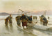 Pesca con Camarones en Normandía - Alexei Danilovich Kivshenko — vista de la obra