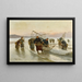 Pesca con Camarones en Normandía - Alexei Danilovich Kivshenko — cuadro enmarcado en la pared