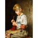 de Hija tejiendo a crochet - Alexei Harlamoff — vista de la obra