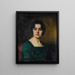 Portrait of Madame Ferette - Alexei Harlamoff — framed artwork on a wall