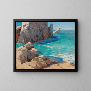 Alexei Vasilievich Hanzen - A Summer Day on a Rocky Coast.webp