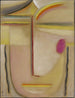 Tête abstraite Or et rose - Alexej von Jawlensky — artwork view