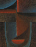 Blue-Red Head Abstract Painting - Alexej von Jawlensky — artwork view
