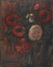 Gran naturaleza muerta Jarra verde con peonías Ramo de rosas oscuras - Alexej von Jawlensky — vista de la obra