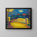 Paisaje con puente - Alexej von Jawlensky — cuadro enmarcado en la pared