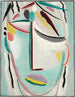 Los salvadores enfrentan al mártir - Alexej von Jawlensky — vista de la obra