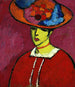 Schokko con sombrero de ala ancha - Alexej von Jawlensky — vista de la obra