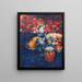 Naturaleza muerta con flores y frutas - Alexej von Jawlensky — cuadro enmarcado en la pared