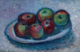 Alexej von Jawlensky - Teller Mit pfeln pfelstillleben.webp