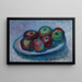 Plate with still life apples - Alexej von Jawlensky — framed artwork on a wall