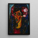 La Mantille bleue - Alexej von Jawlensky — cuadro enmarcado en la pared