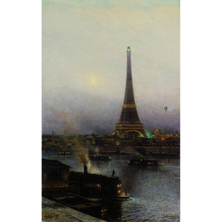 Alexey Petrovich Bogolyubov - La tour Eiffel la nuit.webp