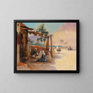AlexisAuguste Delahogue - Chess Players In El Kantara.webp