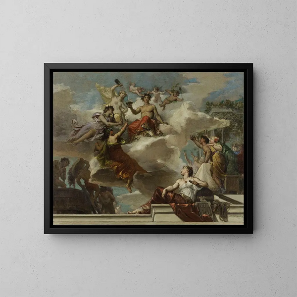 The Triumph of Bacchus - Alexis-Joseph Mazerolle — framed artwork on a wall