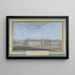 Vista de un castillo - Alexis-Joseph Prignon — cuadro enmarcado en la pared