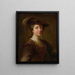 Portrait of a Lady Said To Be Louise Julie De Nesle Comtesse De Mailly - Alexis Grimou — framed artwork on a wall