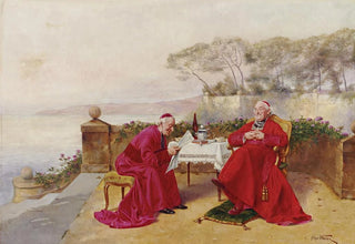 AlfredCharles Weber - Teatime On The Balcony.webp