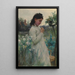 Reproduction of the painting Young girl in a garden - Alfred Augustus Glendening