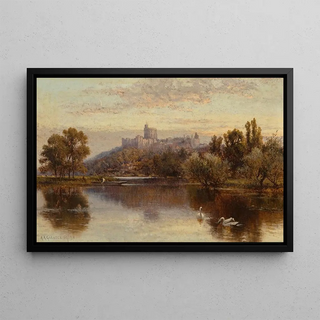 Alfred Augustus Glendening - A view of Windsor Castle.webp