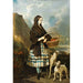 Joven mujer con perros - Alfred de Dreux — vista de la obra