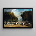 L'Artillerie campe dans le jardín de las Tuileries a finales de septiembre de 1870 - Alfred Decaen — cuadro enmarcado en la pared