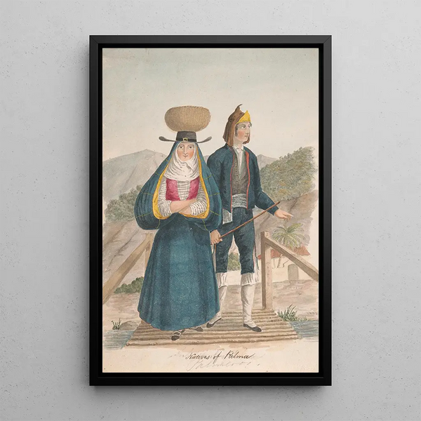 Habitantes de La Palma - Alfred Diston — cuadro enmarcado en la pared