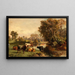 The riverbank - Alfred Grey — framed artwork on a wall