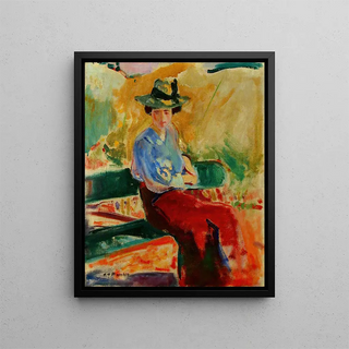 Alfred Henry Maurer - Figure on Bench.webp