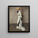 La mujer en blanco - Alfred Henry Maurer — cuadro enmarcado en la pared