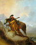 La trenza de cuero cabelludo (conflicto de casos) - Alfred Jacob Miller — vista de la obra