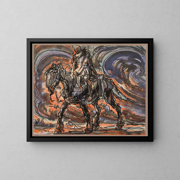 Alva - Alfred Ost — framed artwork on a wall