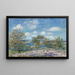 Tarde de mayo cerca de Moret-sur-Loing - Alfred Sisley — cuadro enmarcado en la pared