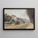 Boulevard Héloïse - Alfred Sisley — cuadro enmarcado en la pared