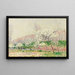 Los manzanos en flor - Alfred Sisley — cuadro enmarcado en la pared