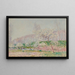 Apple Trees in Bloom - Alfred Sisley — framed artwork on a wall